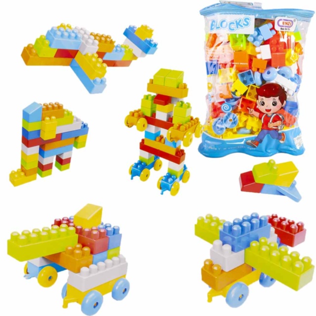 Set de Construcție din 160 Blocuri Colorate