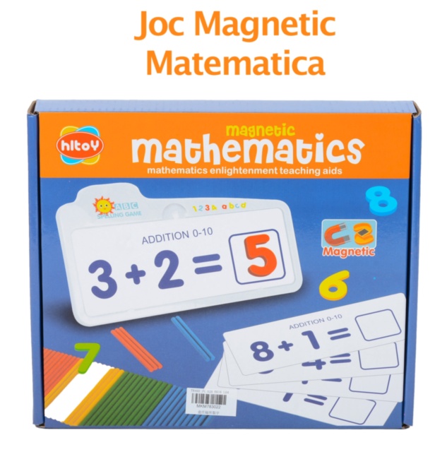 Matematica cu Cartonașe, Bețișoare și Cifre Magnetice