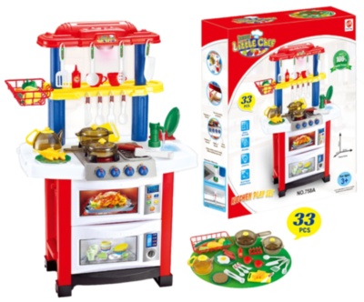 Mega Bucătărie Interactivă cu Aragaz, Cuptor și Tacâmuri, sunete și lumini | image