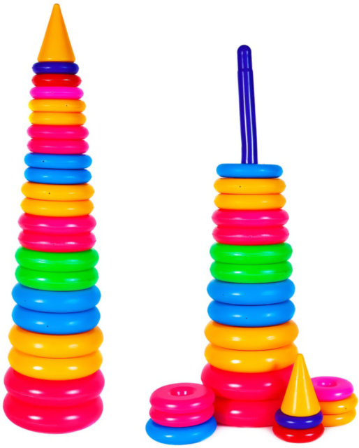 Piramida Uriașă Multicoloră, 90cm  