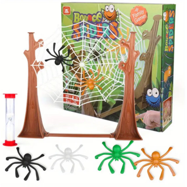 Joc Interactiv Păianjeni Săltăreți – Distracție și Îndemânare