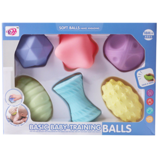 Set 6 mingi moi pentru dezvoltarea abilităților motorii