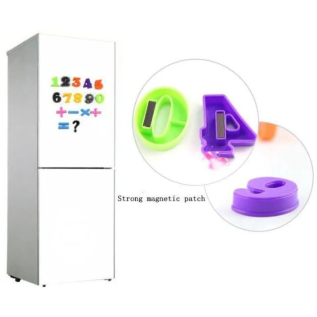 Set de litere magnetice majuscule - 26 piese colorate