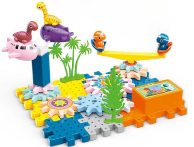 Set Blocuri Rotative Dinozauri Interactiv | image