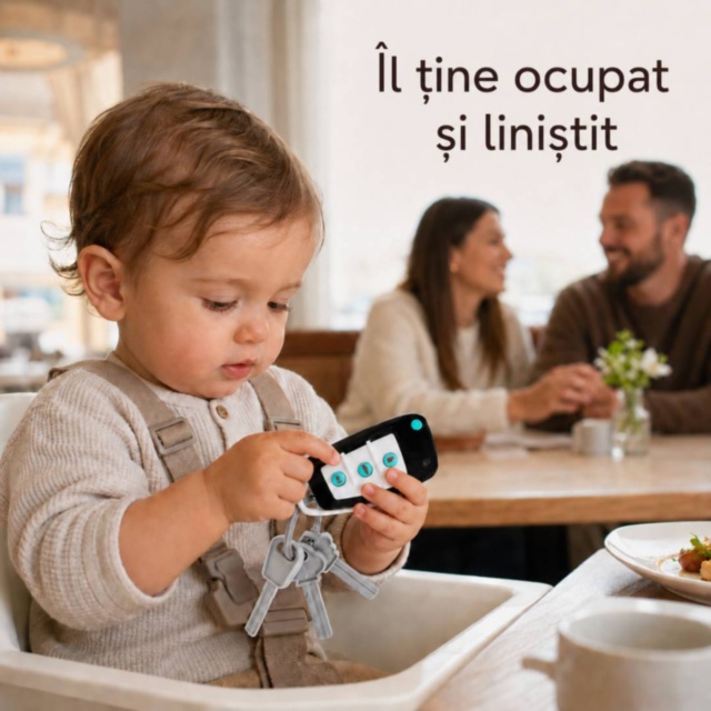 Chei auto interactive cu sunete și lumini pentru bebeluși