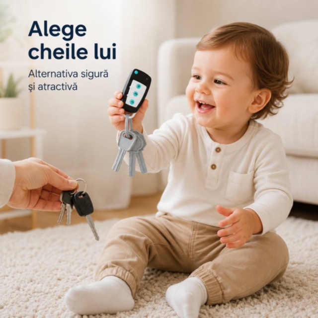 Chei auto interactive cu sunete și lumini pentru bebeluși