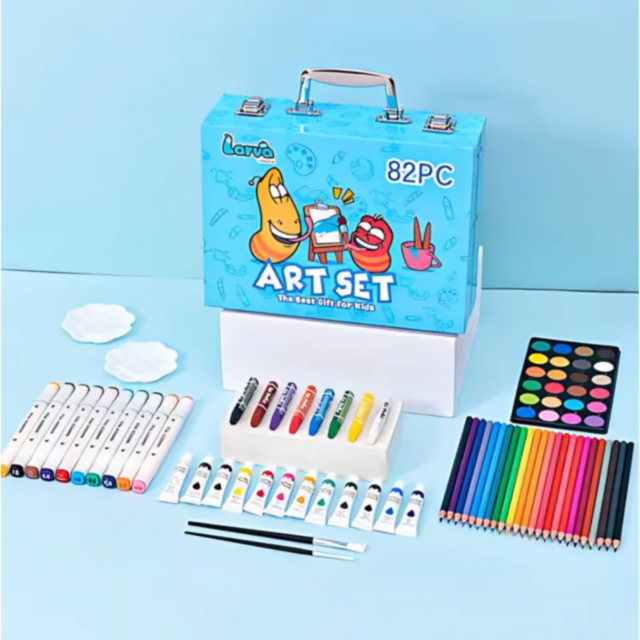 Set de Artă Creativă cu 82 de Piese în Valiză Elegantă