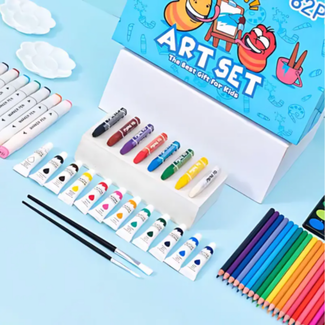 Set de Artă Creativă cu 82 de Piese în Valiză Elegantă