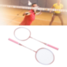 Set 2 Rachete Badminton Roz cu Geantă 