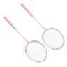 Set 2 Rachete Badminton Roz cu Geantă 