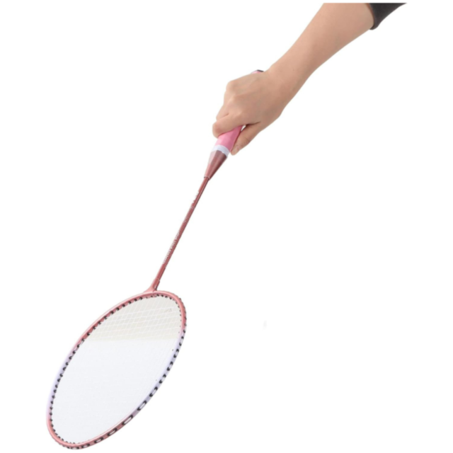 Set 2 Rachete Badminton Roz cu Geantă 