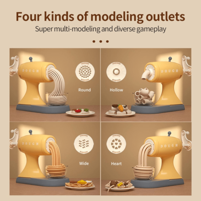 Mașină Jucărie Noodle Maker cu Pastă Colorată