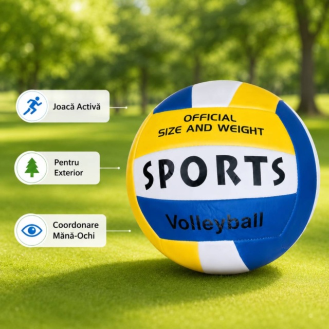 Minge de Volei pentru Copii 23 cm PVC