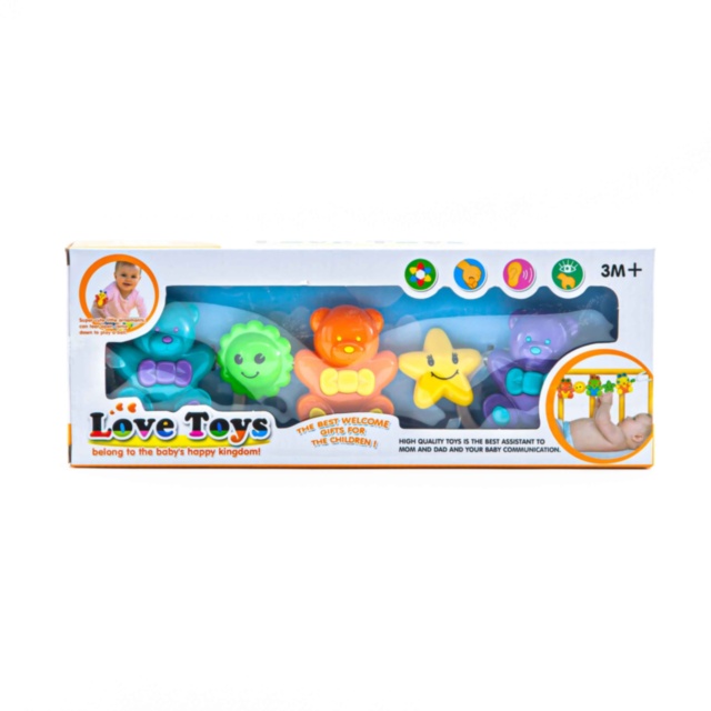 Zornăitoare Ursuleți de Agățat la Cărucior