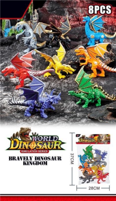 Set 8 Dinozauri Robotizați Colorați