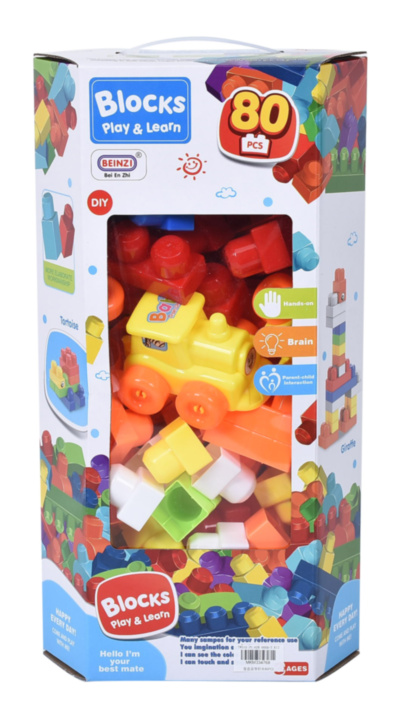Set Blocuri Mari de Construcție, 80 piese | image