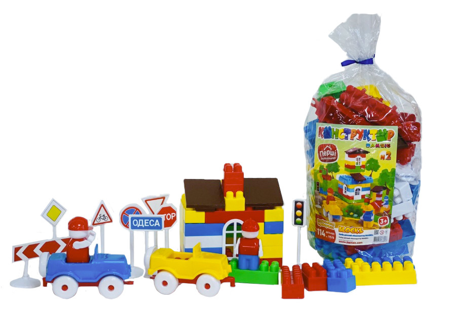 Set de Construcție din 114 Blocuri Mari 