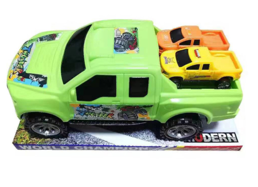 Mașina Off-Road de Tractare cu 2 Mașinuțe, 24cm 