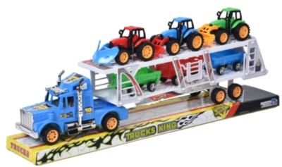 Camion cu Trailer și 3 Tractorașe, 51cm  | image