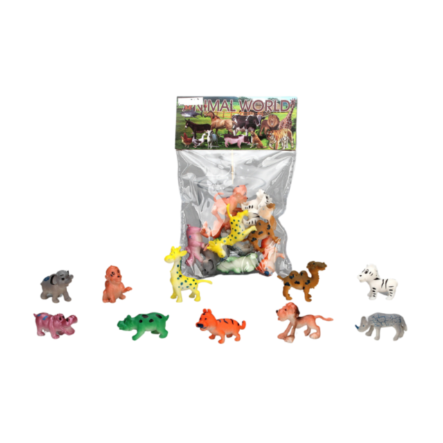 Set Figurine Animale - „Animal World” (10 Bucăți)