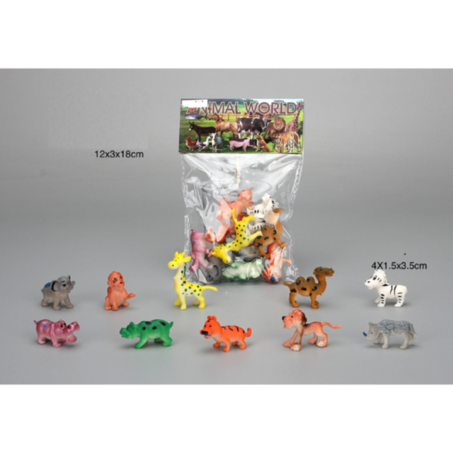 Set Figurine Animale - „Animal World” (10 Bucăți)