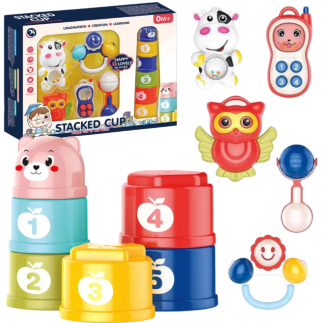 Set Interactiv pentru Bebeluși „Stacked Cup”