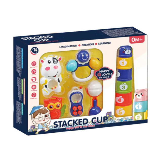 Set Interactiv pentru Bebeluși „Stacked Cup”