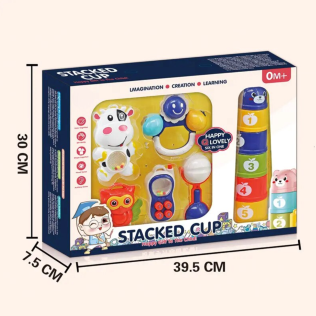 Set Interactiv pentru Bebeluși „Stacked Cup”