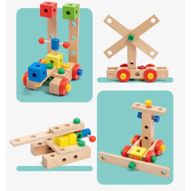 Banc de Lucru și Scaun de Asamblat din Lemn 2 în 1 | Set Educațional cu Unelte pentru Copii