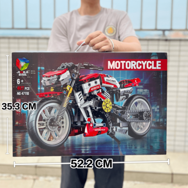 Set de construcție Motocicletă Racing cu 467 piese 