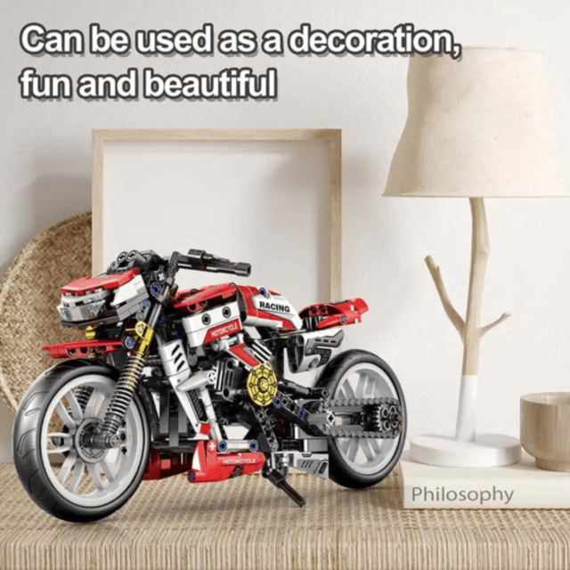 Set de construcție Motocicletă Racing cu 467 piese 