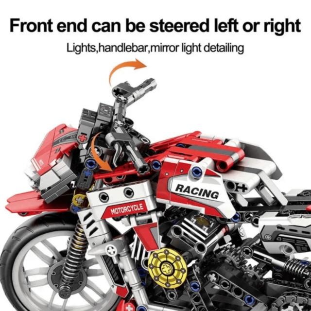 Set de construcție Motocicletă Racing cu 467 piese 