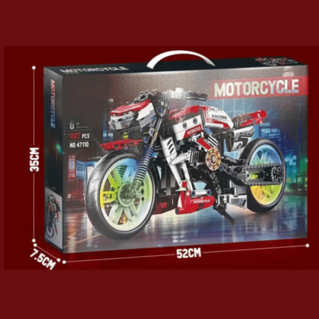 Set de construcție Motocicletă Racing cu 467 piese 