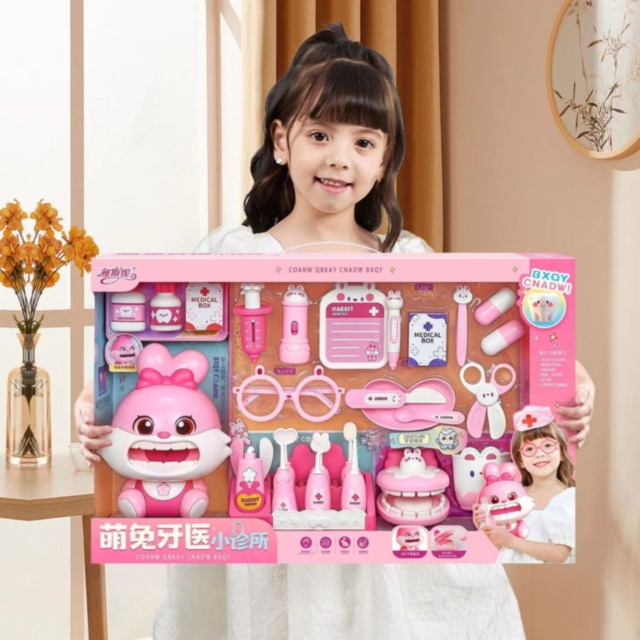Set Clinică Dentară cu Iepuraș – Joc Educativ cu Sunete și Lumină 