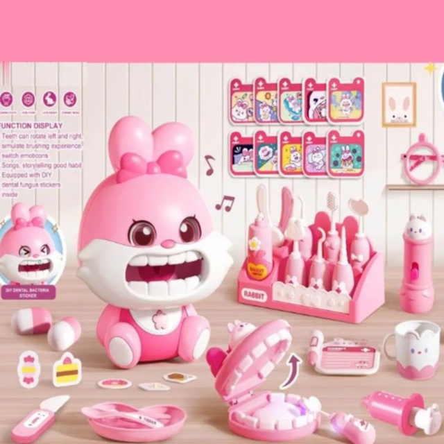 Set Clinică Dentară cu Iepuraș – Joc Educativ cu Sunete și Lumină 