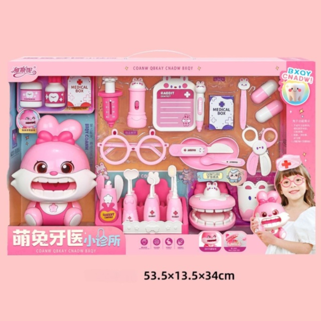 Set Clinică Dentară cu Iepuraș – Joc Educativ cu Sunete și Lumină 