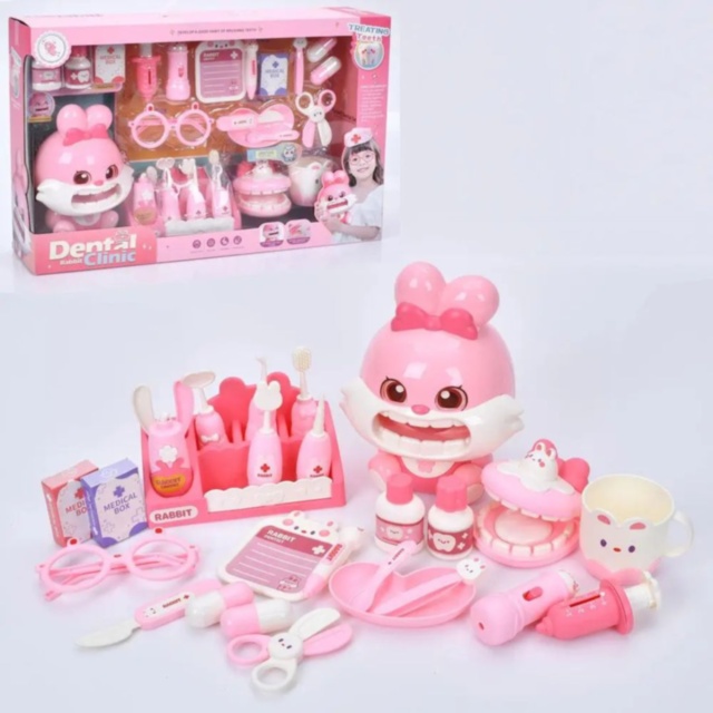 Set Clinică Dentară cu Iepuraș – Joc Educativ cu Sunete și Lumină 