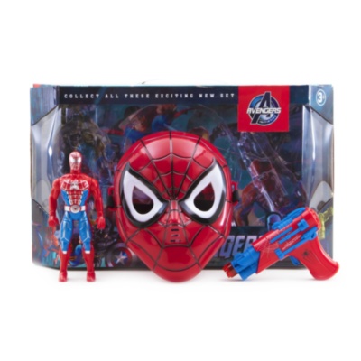 Set Omul Păianjen, Figurina, Mască și Pistol cu Proiector și Sunete | image