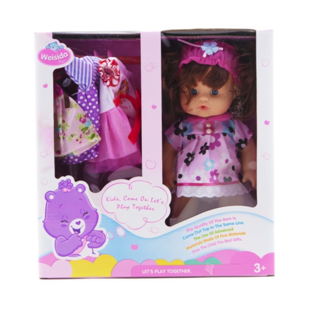 Păpușa  la Oliță  Interactivă, cu 4 Sunete Realiste și 3 Rochițe