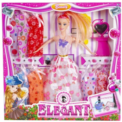 Barbie cu 9 Ținute și Oglindă | image