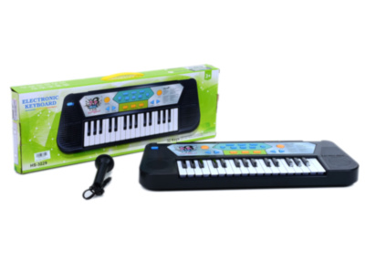 Orga Electronică cu Multiple Funcții și Microfon, 43cm | image