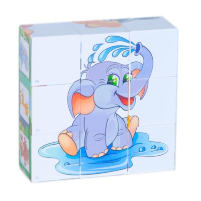 Puzzle din Cuburi  Animale Amuzante | image