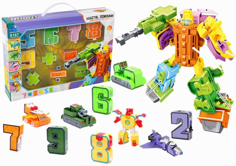 Набор 10 Робо-Цифры Трансформеры