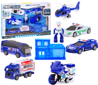 Set Secția de Poliție cu 6 Vehicule și Accesorii | image