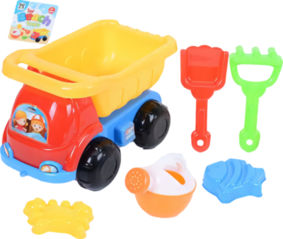 Camion cu 5 Accesorii de Nisip, 22cm | image