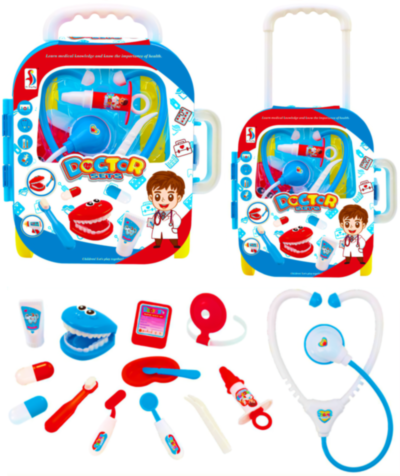 Trusa Doctorului cu Gentuța Troler, 14 Accesorii | image