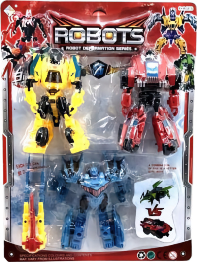 Set 3 Roboți Transformer Mașini | image