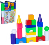 Set de Construcție cu Forme Geometrice Colorate, 21 piese 