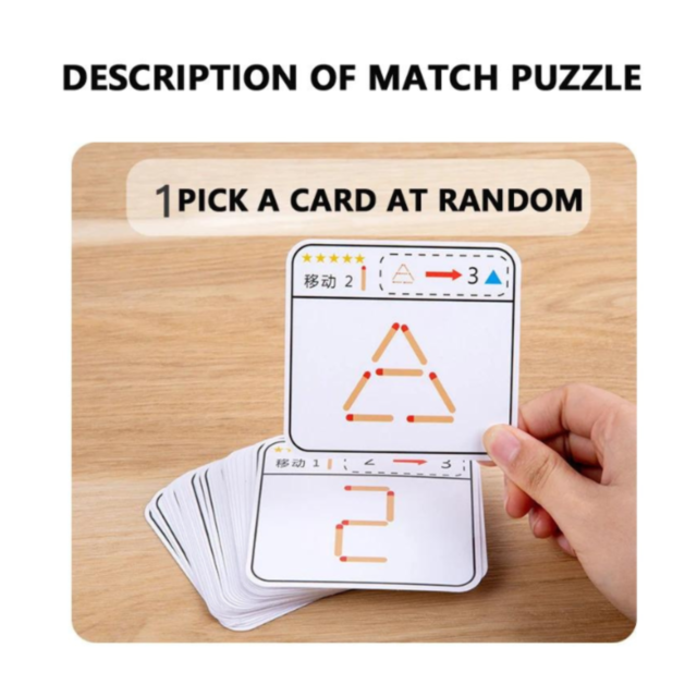 Puzzle Educațional Matchstick - Joc de Construcție și Logică