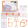 Set educativ Matchstick Men - Puzzle creativ cu bețe de chibrit